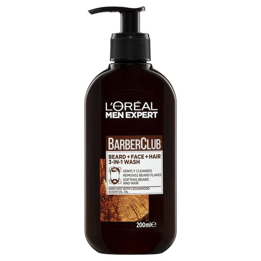 L'Oreal Men Expert Barber Club 3 trong 1 Wash 200ml 