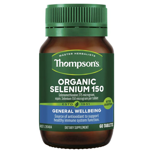 Thompsons Organic Selenium 150 60 Tablets