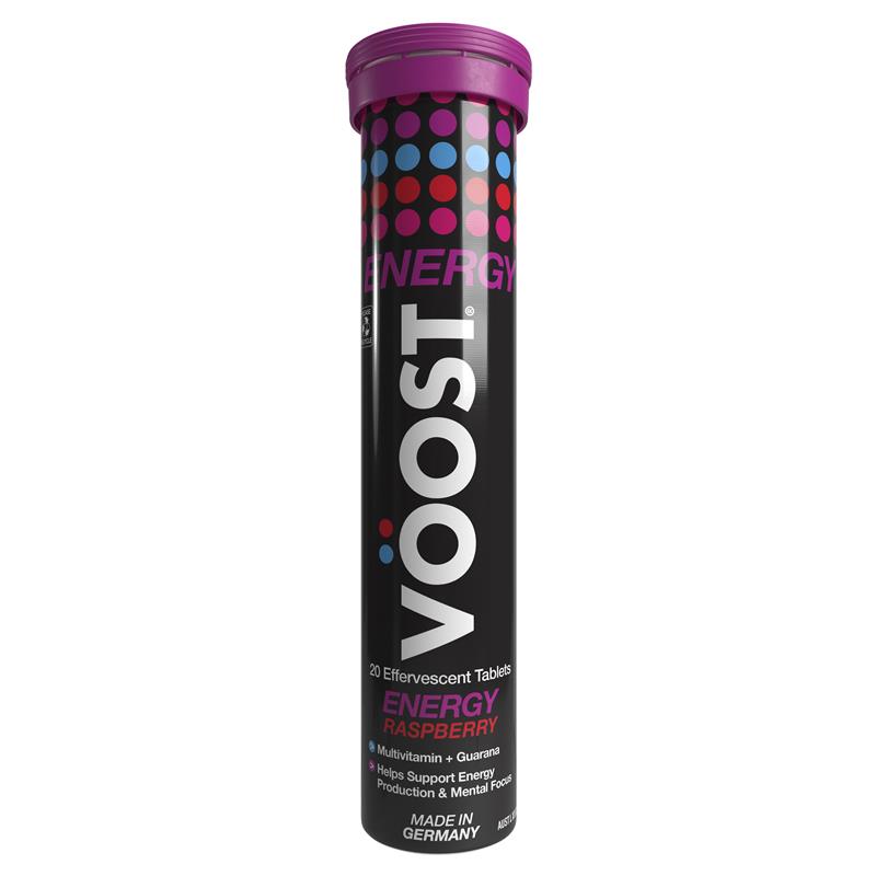 Voost Energy Raspberry Effervescent Tablets 20 Pack