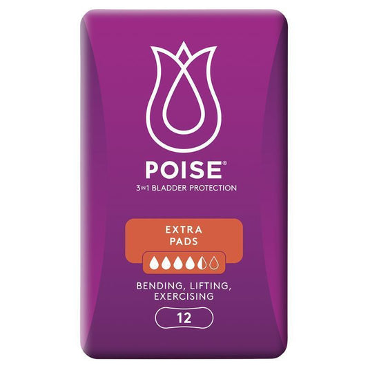 Poise Pads Extra 12