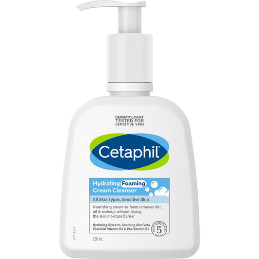 Sữa rửa mặt tạo bọt dưỡng ẩm Cetaphil Hydrating Foaming Cream 236ml 