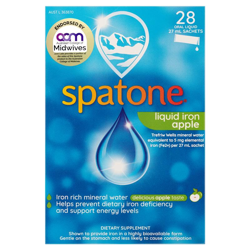 Spatone Iron Supplement 28 Sachets Apple Flavour