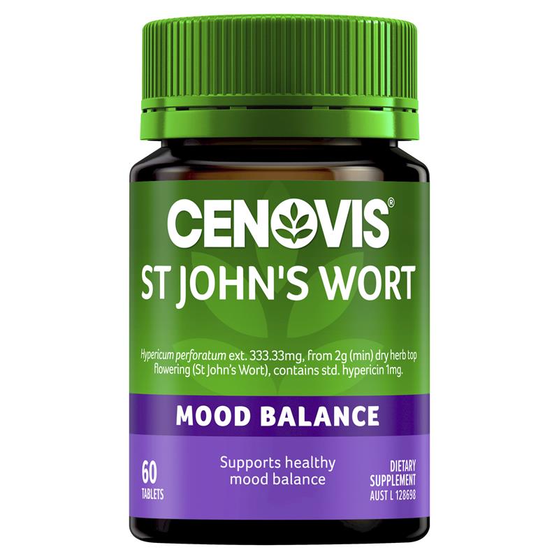 Cenovis 圣约翰草，平衡健康情绪，60 片装