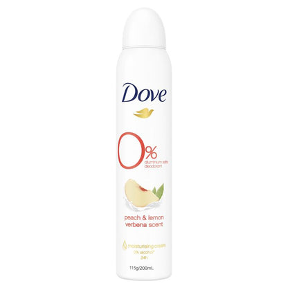 多芬女士止汗露 桃子和柠檬马鞭草零铝味 200ml 