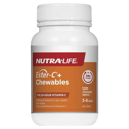 Nutra-Life 酯 C 咀嚼片 120 片