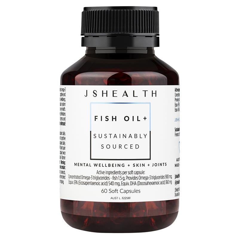 JSHEALTH 鱼油+60粒胶囊
