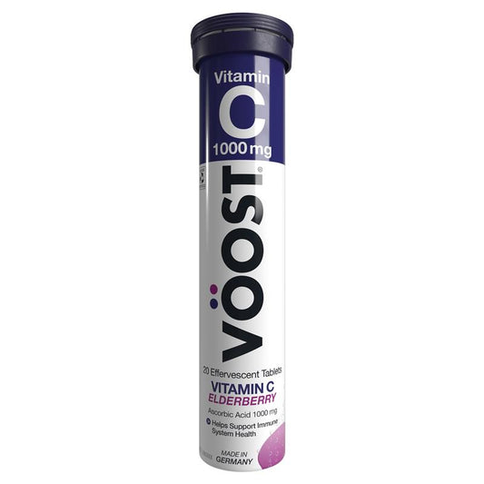 Viên sủi Voost Vitamin C Elderberry 20 viên 