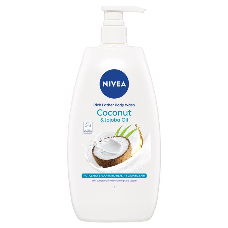 Sữa tắm NIVEA Coconut &amp; Jojoba Oil 1L 