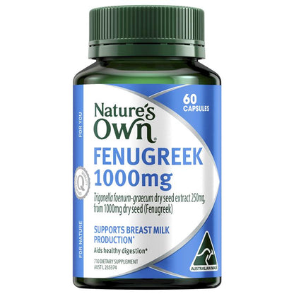 Nature's Own Fenugreek 1000mg 60 Capsules