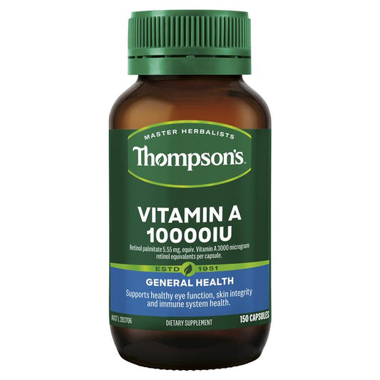 Thompson's Vitamin A 10000iu 150 Capsules
