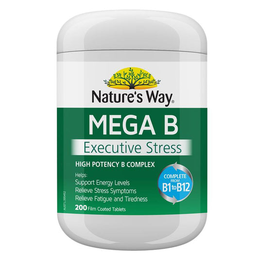 Viên uống Nature's Way Mega B Executive Stress 200 viên 