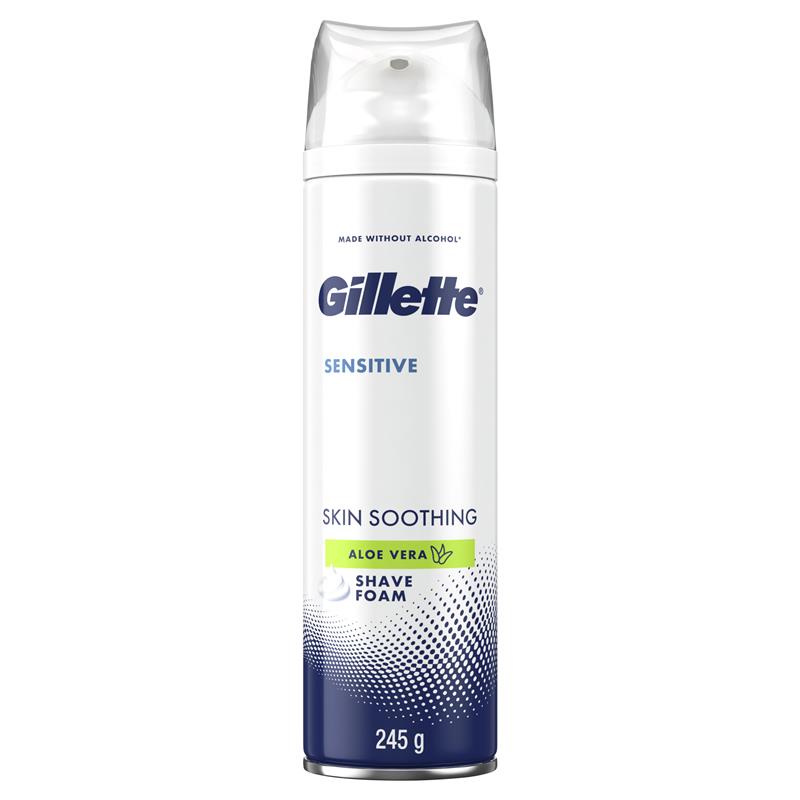 Bọt cạo râu Gillette Sensitive Skin Soothing 245g 