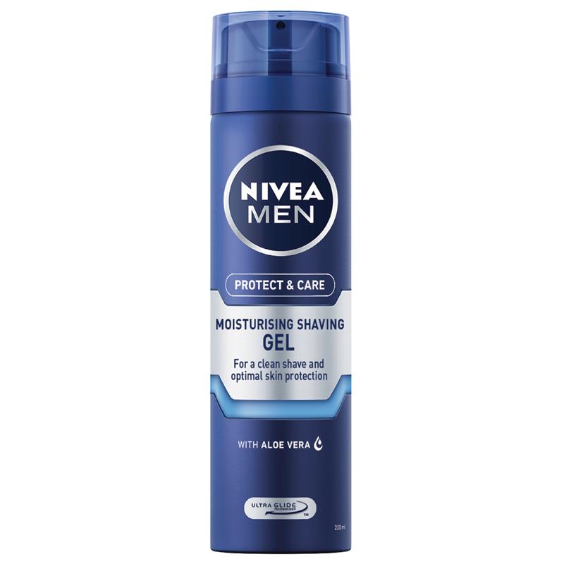 Gel cạo râu dưỡng ẩm NIVEA MEN Protect &amp; Care 200ml 