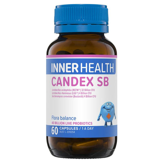 Inner Health Candex SB Probiotic 60 Capsules Fridge Line