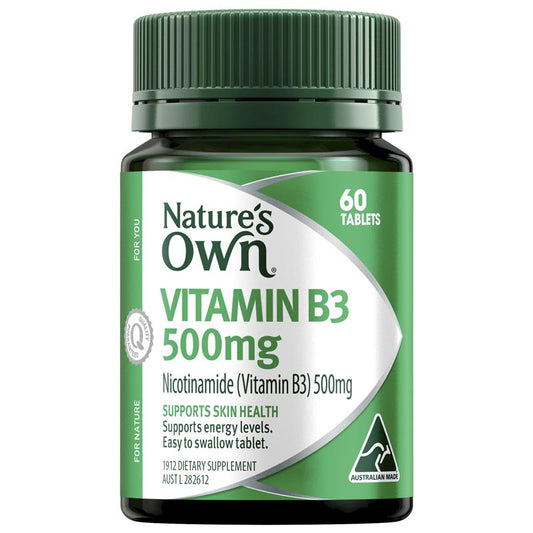 Vitamin B3 Nature's Own 500mg 60 Viên 