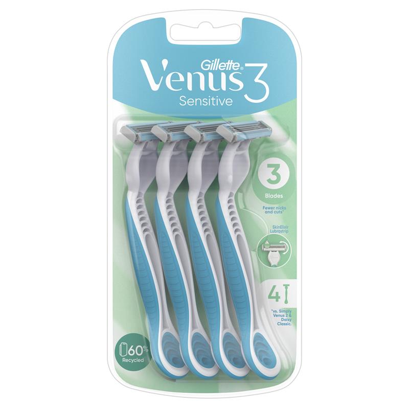 吉列Venus3一次性牙刷4支装