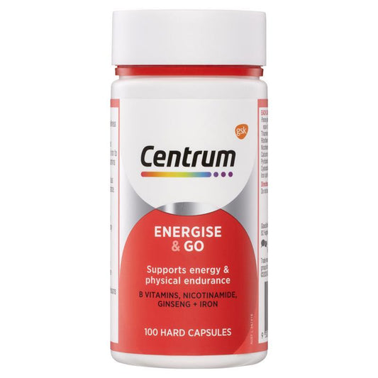 Centrum Energise & Go 100 Capsules