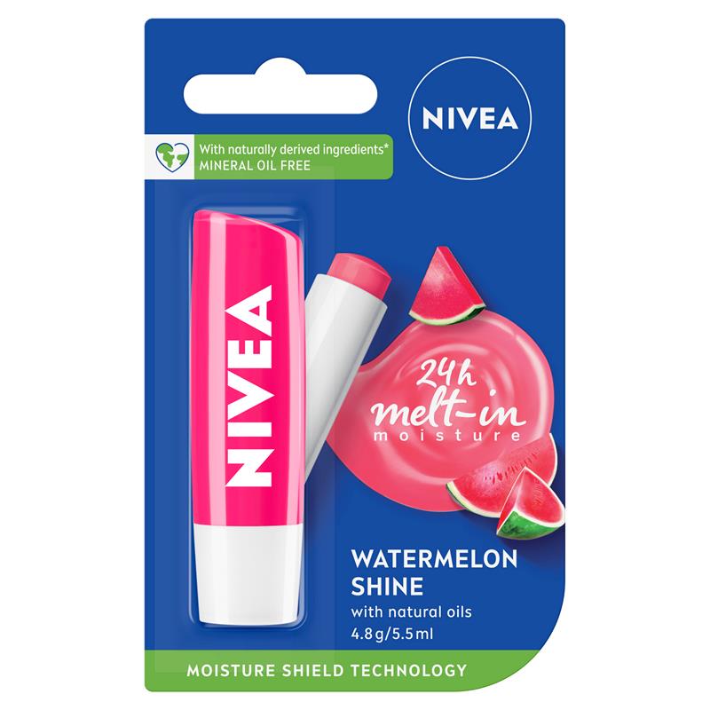 Son dưỡng môi NIVEA Lip Care Watermelon Shine Balm 4.8g 