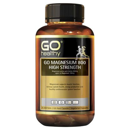 Viên nang thực vật GO Healthy Magnesium 800 120 viên 