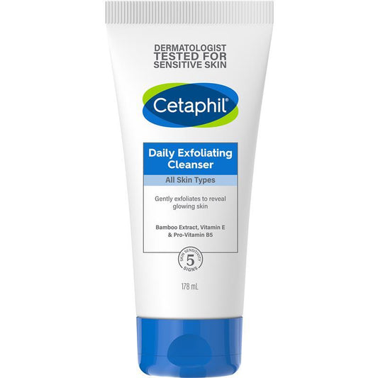 Sữa rửa mặt tẩy tế bào chết hằng ngày Cetaphil Face 178ml 