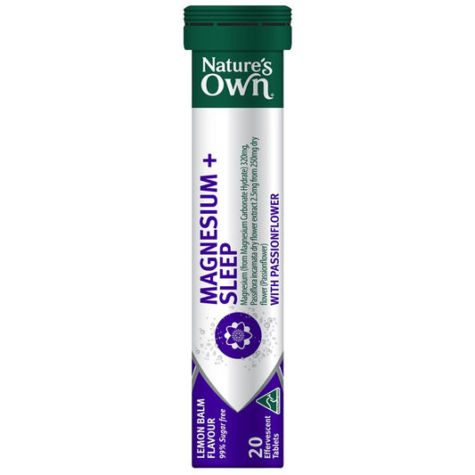 Viên sủi bổ sung Magiê + Giấc ngủ Nature's Own 20 viên 