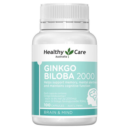 Healthy Care Ginkgo Biloba 2000 100 Viên Nang 