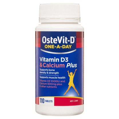 OsteVit-D Vitamin D3 & Calcium Plus One-A-Day 110 Tablets