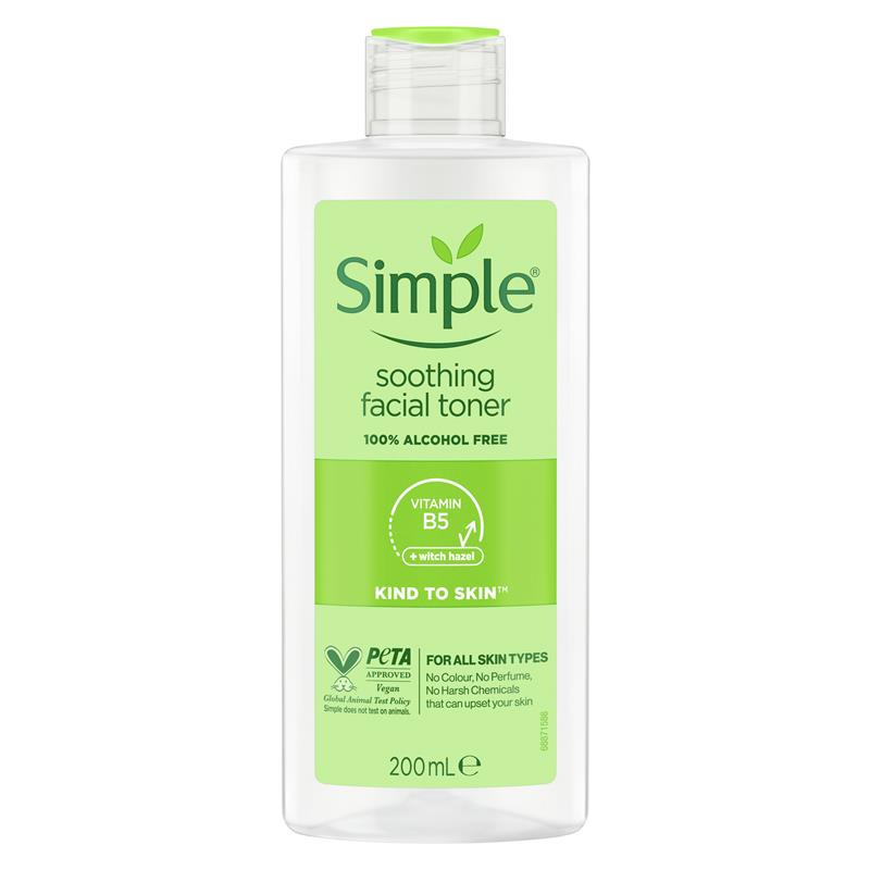 Simple 温和舒缓面部爽肤水 200ml 