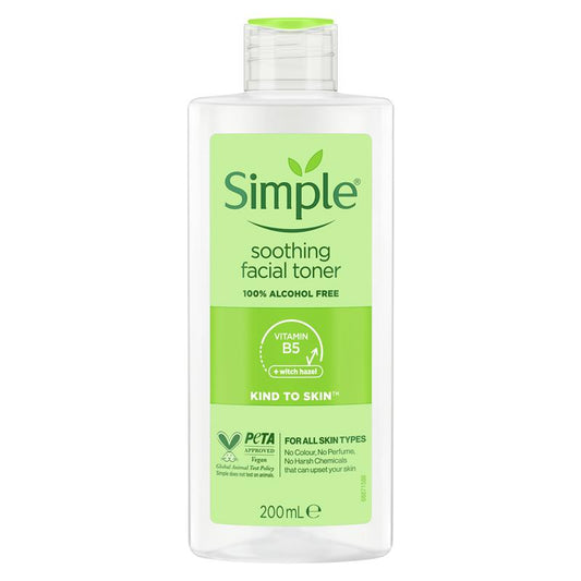 Simple Kind To Skin Facial Toner Soothing 200ml