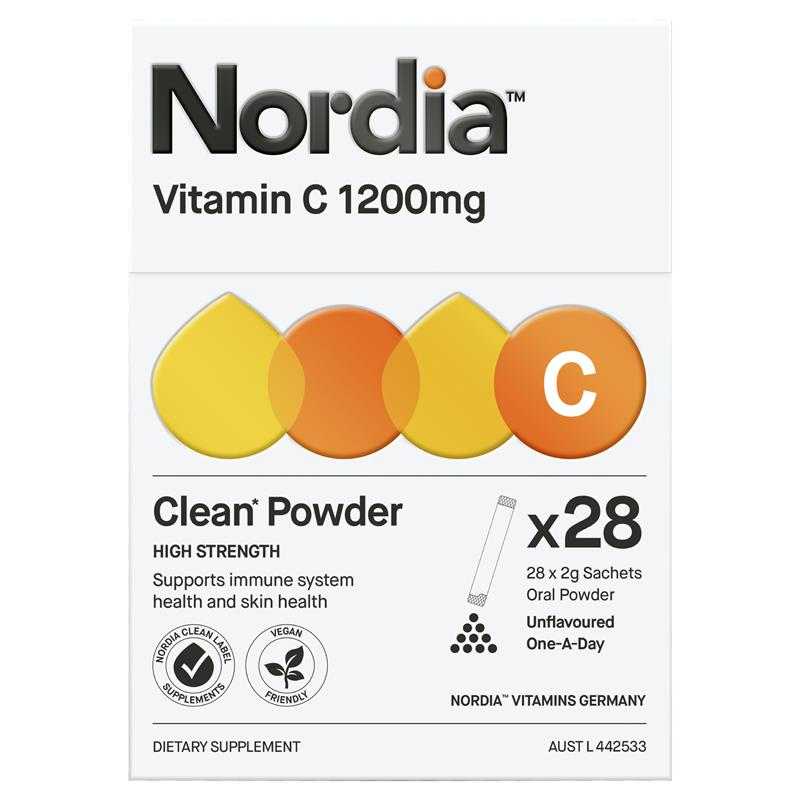Bột Vitamin C Nordia 1200mg 28 Gói 