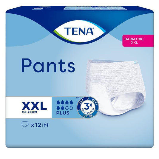 Tena Pants Plus XX Large 12 Pack