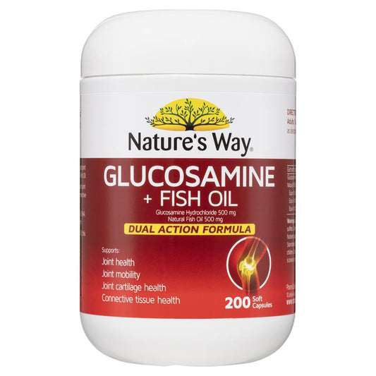 Nature's Way Glucosamine + Dầu cá 200 Viên nang mềm 