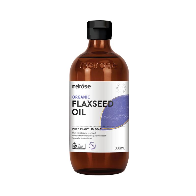 Dầu hạt lanh hữu cơ Melrose 500ml Dòng tủ lạnh 