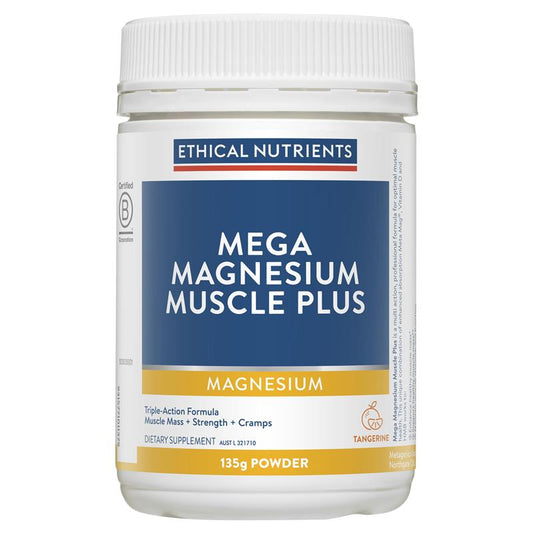 Ethical Nutrients Mega Magnesium Muscle Plus 135g Powder