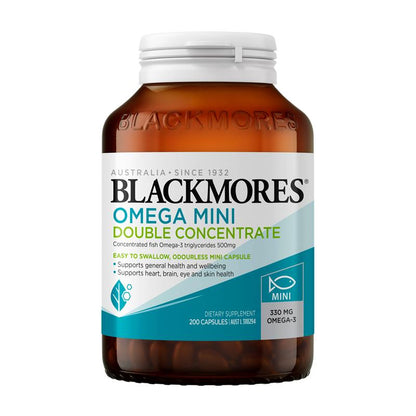 Blackmores Omega Mini Double Concentrate 200 Viên 
