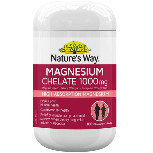 Nature's Way Magnesium Chelate 1000mg 100 Viên 