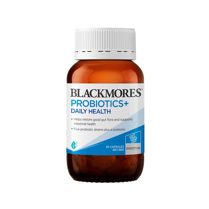 Blackmores Probiotics+ Daily Health Gut Health Vitamin 30 Capsules