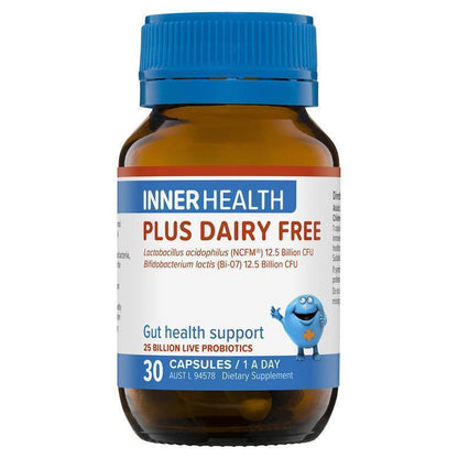 Inner Health Plus 无乳制品益生菌 30 粒胶囊 冰箱包装