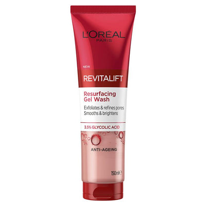 L'Oreal Paris Revitalift Resurfacing Glycolic Acid Gel Wash 150ml