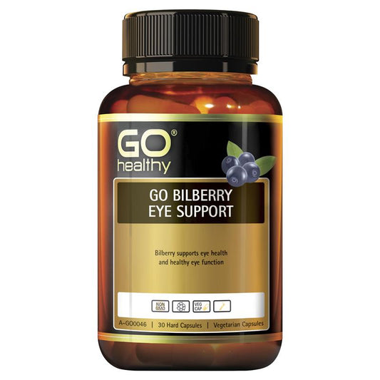 GO Healthy Bilberry 20000mg 30 Vege Capsules