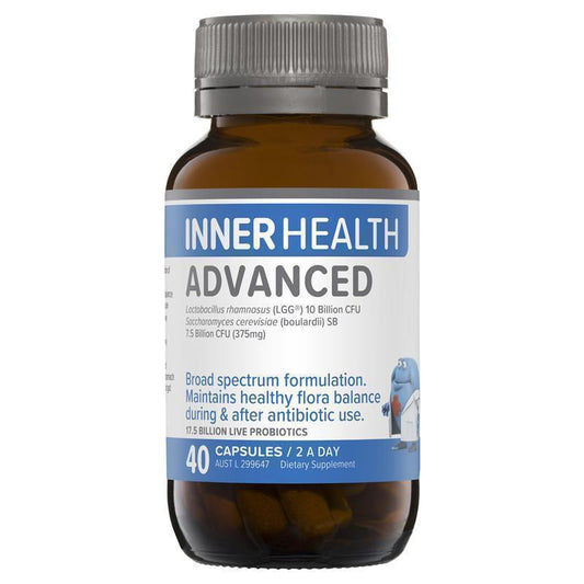 Inner Health Advanced 40 Probiotic Capsules Fridge Line