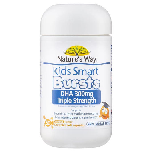 Nature's Way Kids Smart DHA 300mg Triple Strength 50 viên nang mềm 