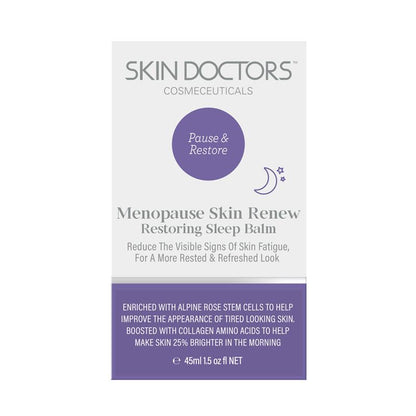 Skin Doctors Menopause Skin Renew Restoring Sleep Balm 45ml