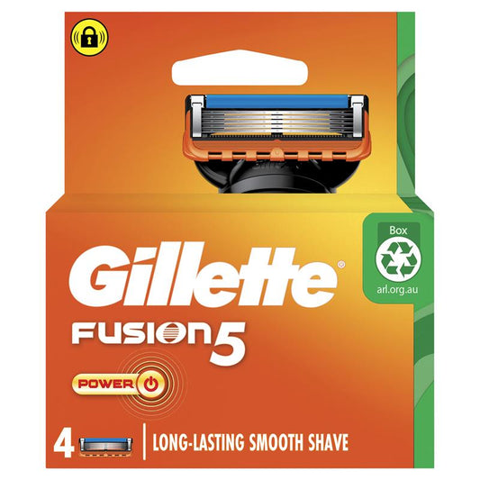吉列 Fusion Power 剃须刀片 4 片装