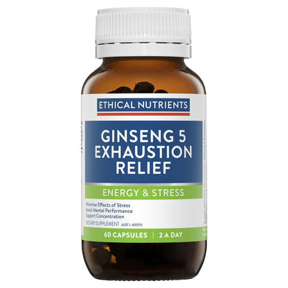 Viên uống giảm mệt mỏi Ethical Nutrients Ginseng 5 60 viên 