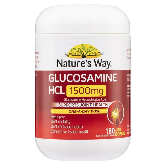 Nature's Way Glucosamine 1500mg 180 + 20 Viên Tặng Kèm 