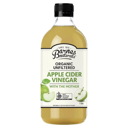 Barnes Naturals 有机苹果醋（含醋母）1L 
