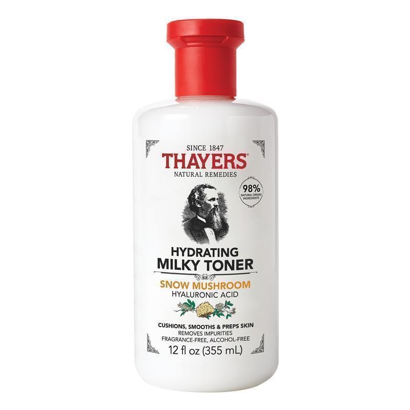 Nước hoa hồng dưỡng ẩm Thayers Hydrating Milky Toner với chiết xuất nấm tuyết và axit hyaluronic 355ml 