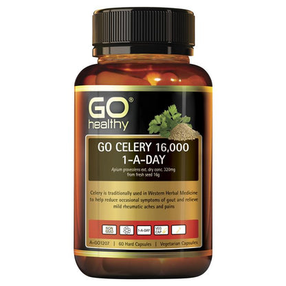GO Healthy 芹菜 16000 毫克 60 粒素食胶囊