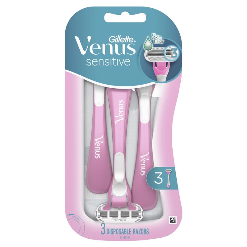 Dao cạo râu dùng một lần Gillette Venus Sensitive 3 gói 
